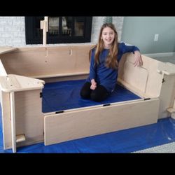 Whelping box with warmer