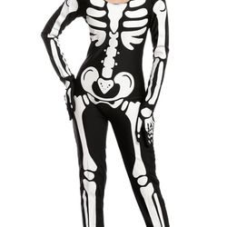 Spooktacular Creations Women Skeleton Costume With Glow Patterns For Halloween Dress Up Party (Large)