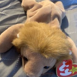 Ty Beanie Baby Original.ROARY the Lion. Born February 20, 1996. Rare.