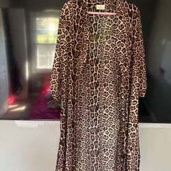 Sheer Cheetah Cardigan 