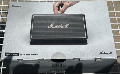 Marshall Stockwell Portable Bluetooth Speaker with flip cover/stand