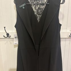 Ralph Lauren black dress with lace