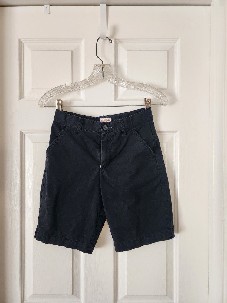 Boys' Size 10 Flat Front School Uniform Black Shorts #2