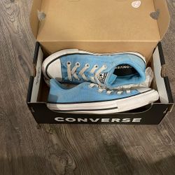 Converse Size 2 Youth No Tie Blue 
