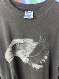 90’s Haynes Beefy -T Long sleeve Eagle John N. Davis Xl