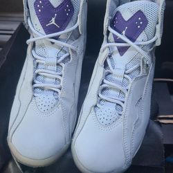 Air Jordan(GS) Air Jordan 7 True Flight 'Wolf Grey Purple' 343795-051 $20