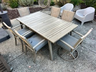 Outdoor Dinner Table With Chairs