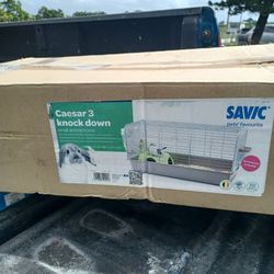 Savic Caesar, 3.\nKnock down rabbit cage.\nOr small animal caves