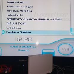 Nintendo Wii Loaded With 1000+Retro Games An Couple Wii GameCube Games No Wii Remote 