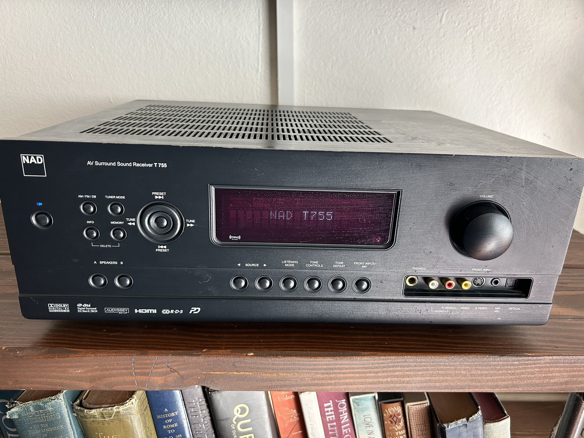 NAD T755 AV Surround Sound Receiver FOR REPAIR OR PARTS