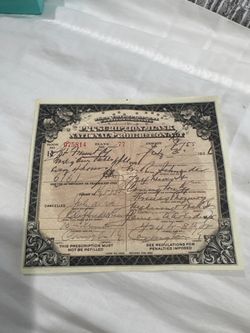 Pair (2) Original 1920s-1930 Prohibition Medicinal Whiskey Prescriptions Kentucky