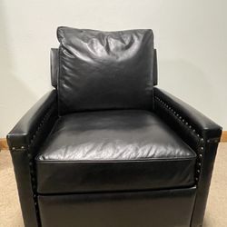 NEW Pottery Barn Leather recliner chair