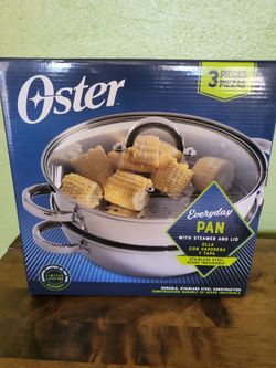 Oster Everyday Pan With Steamer & Lid