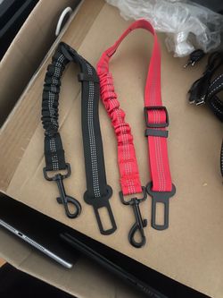 Dog Car Seat Belt Bungee Leashes