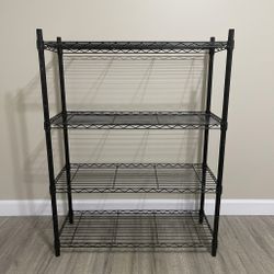 4-Tier Wire Shelving Unit Organizer