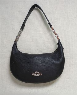 Authentic Coach Bag Vintage 90s Black Leather Shoulder you