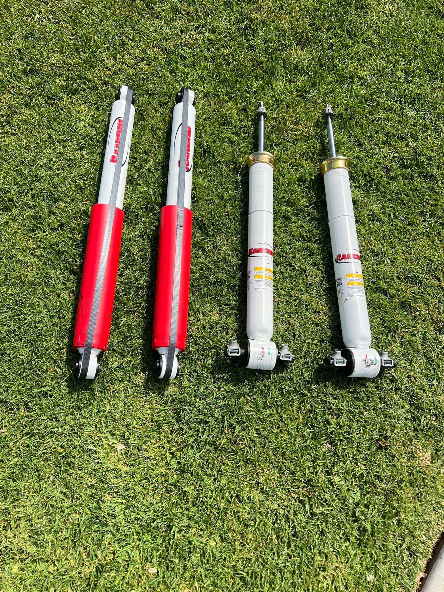 Rancho shocks removed from 2024 trail boss. Shocks were removed two days after purchase only 40 miles. Make offer.