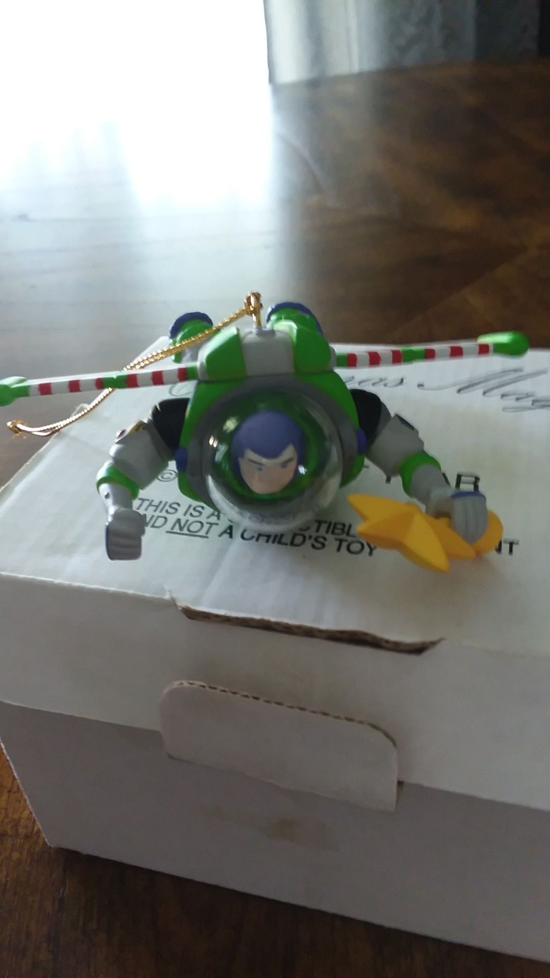Disney BUZZ LIGHTYEAR Christmas Magic Collectible Ornament w/box