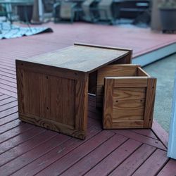 Desk and Two Chairs