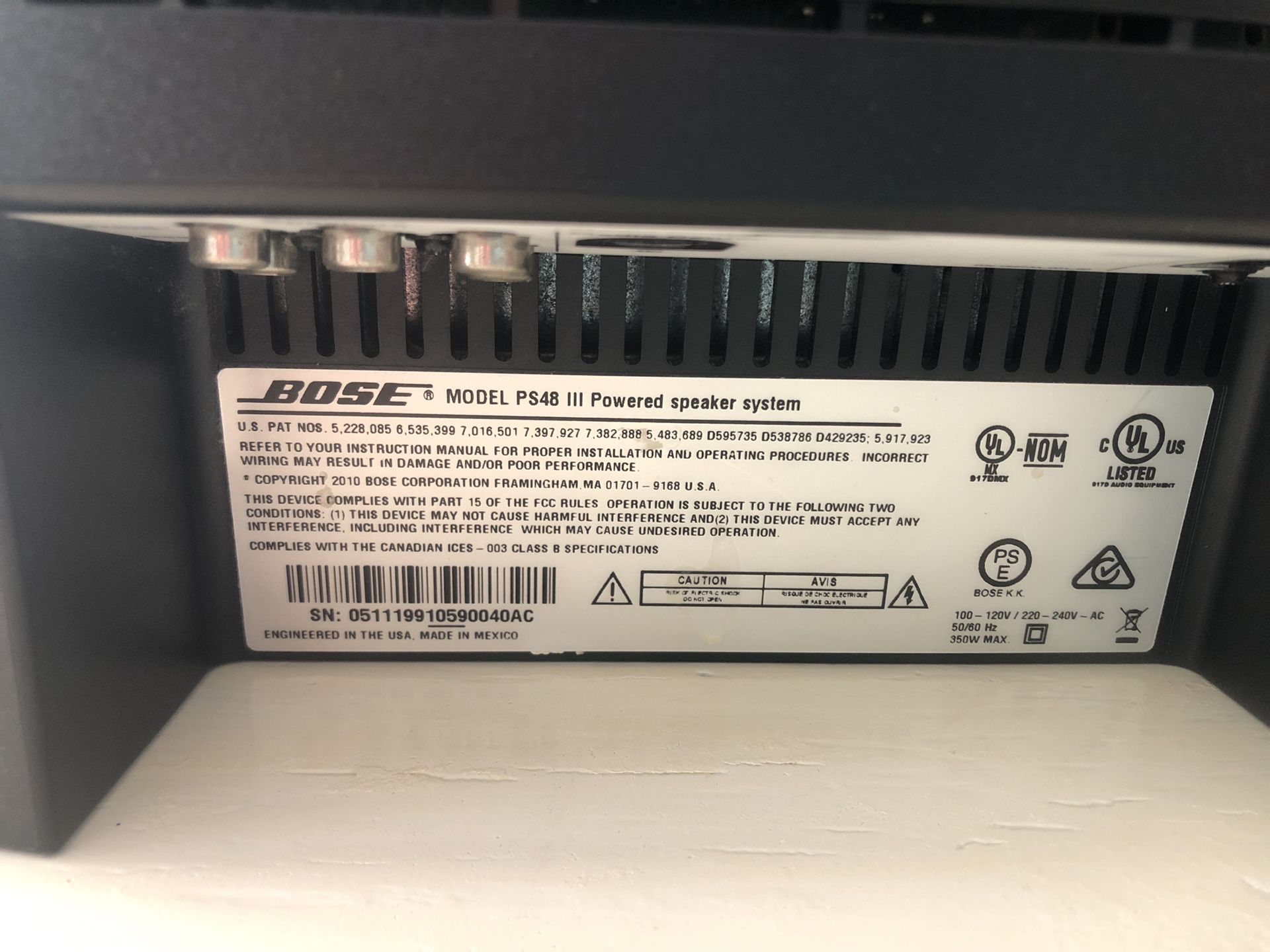 BOSE PS48 lll powered speaker system for Sale in North Palm Beach, FL