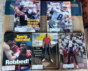 Vintage Sports Illustrated Magazines 1992 Lot of 5