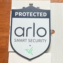 New Metal Theft Deterrence Sign Arlo Smart Security Protected Sign Anti Theft or Trespassing