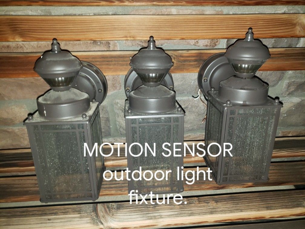 Still Available - Motion sensor outdoor light fixtures 20 each.