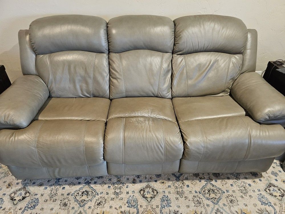 Gray Recliner Sofa