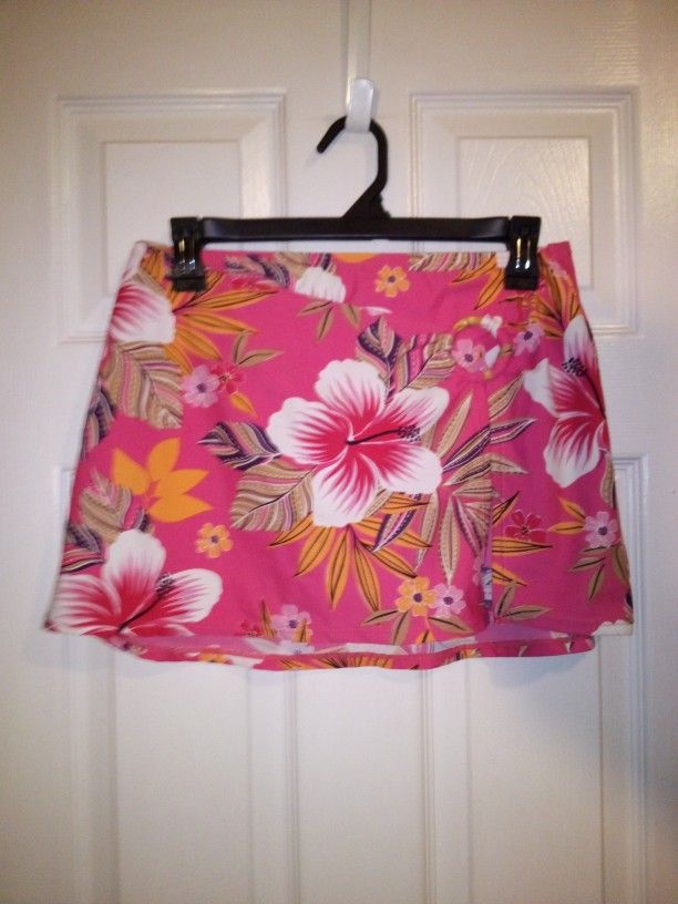 Ocean Dream Swim Bottoms With Attached Skirt Size 12