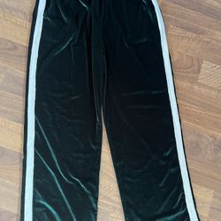 Green Velour Men’s Sweatpants Size XXL By EKOUAER