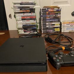 Massive Video Game Bundle – PS4 Slim Console + PS2, Wii & Xbox 360 Games (50+ Titles)