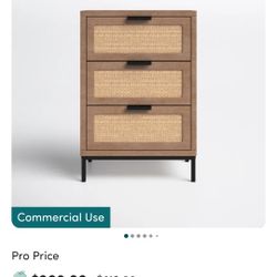 3 Drawer Nightstands, Joss and Main, Price Per Each 