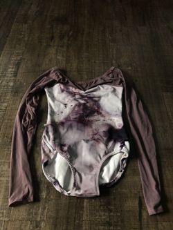 Purple & White Ballet Leotard