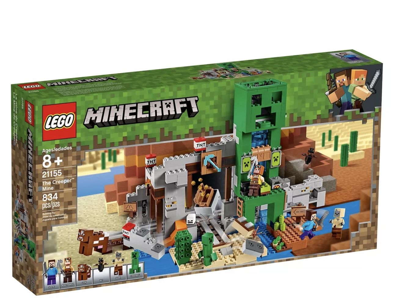 LEGO Minecraft: The Creeper Mine (21155) NEW in Sealed Box - Retired Set