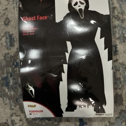 Toddler Ghost Face Size 3t ,4t