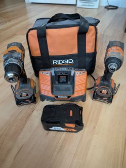 RIGID 18v Drill and Impact Driver Combo Kit