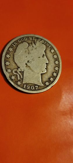 Vintage 1907 Silver Barber Half Dollar - 90% Pure Silver🔥