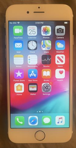 New Condition - iPhone 6 - 128 gb - Gold - Fully Unlocked - battery health = 100%