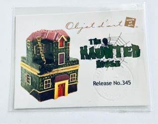 Haunted House art form trinket box