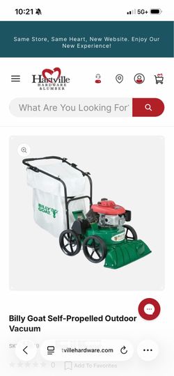 Billy Goat Self Propelled Outdoor Vaccum