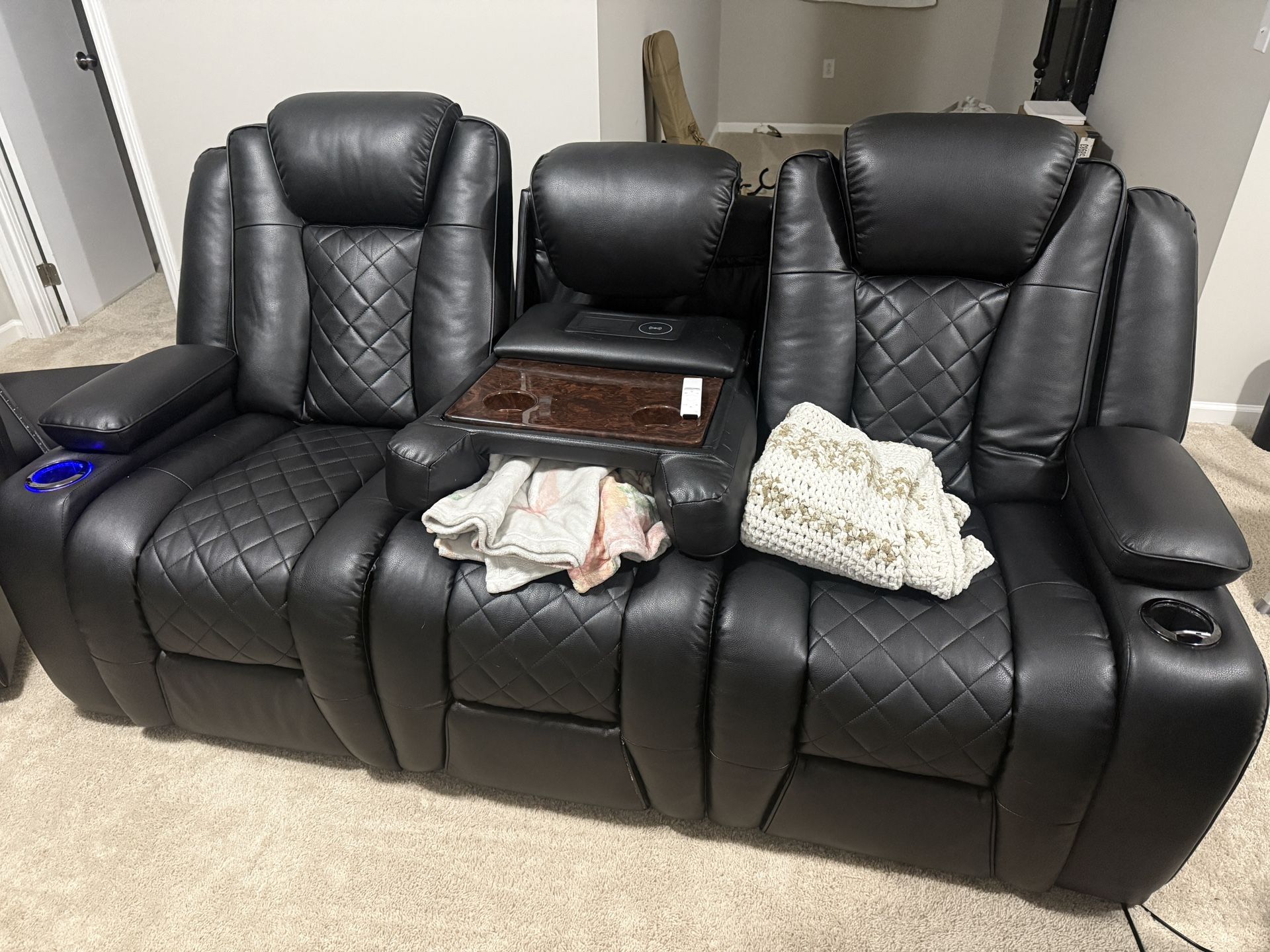 Pleather Theater Chairs