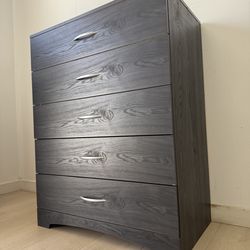 Tall IKEA Black Storklinta Expresso Dresser 5 Large Drawers Cajonera EXCELLENT CONDITION
