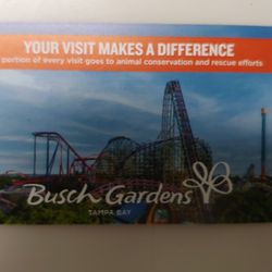 2 Busch Gardens Day Pass Tickets