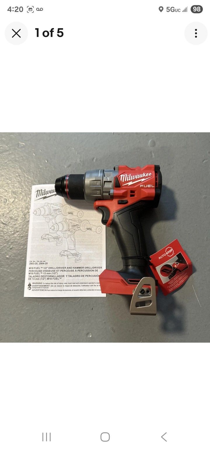 Milwaukee M18 Fuel Hammer Drill Gen-4