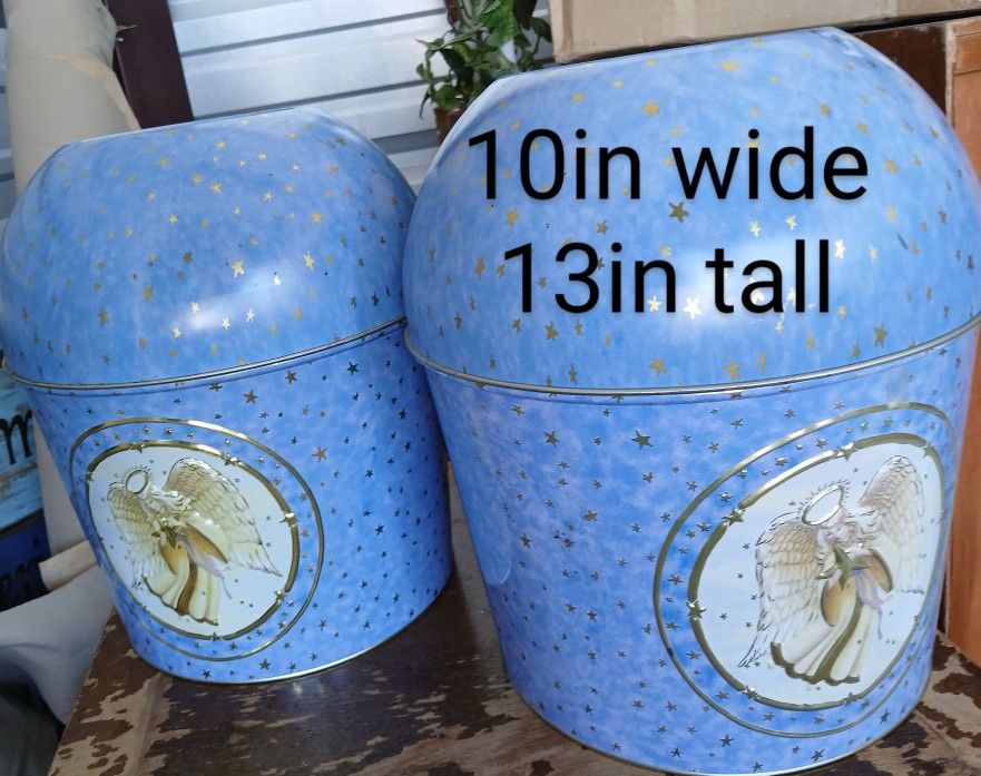 2 Metal Angel Tins