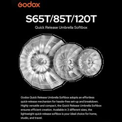 Godox S85T 85cm/33.5in Quick Release Umbrella Softbox