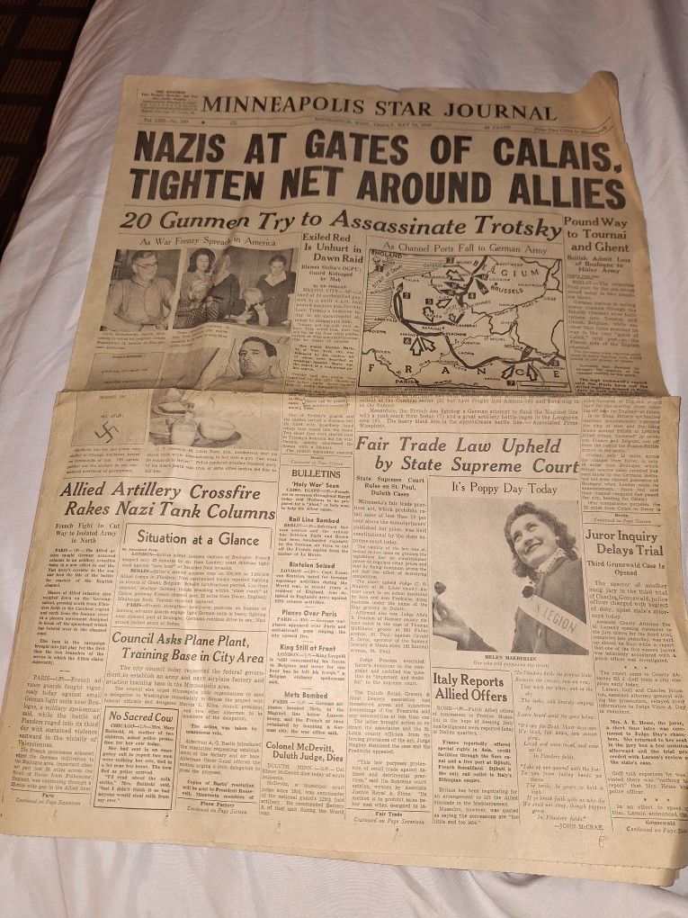 Lot Of 1930s 40s Original News Papers