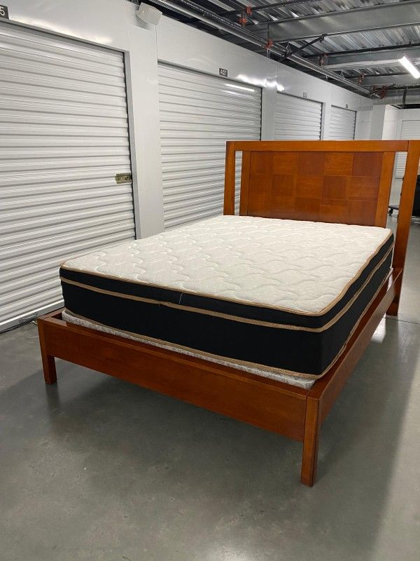 Queen Bed Frame With Mattress