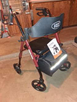 New medical assist walking chair with seat new $59