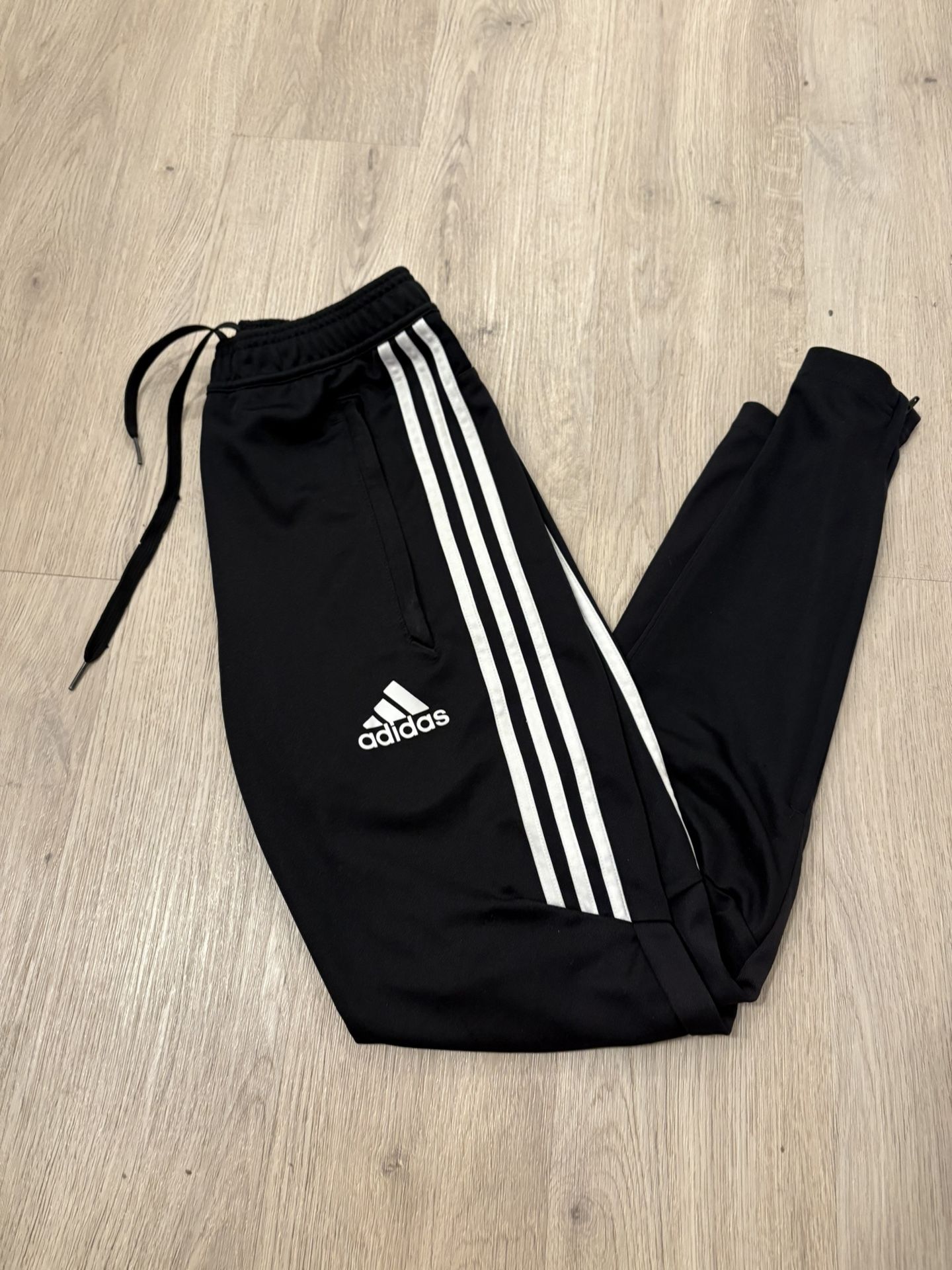 Adidas Sweatpants Adult XS Black & White Climacool Workout  Running #1467